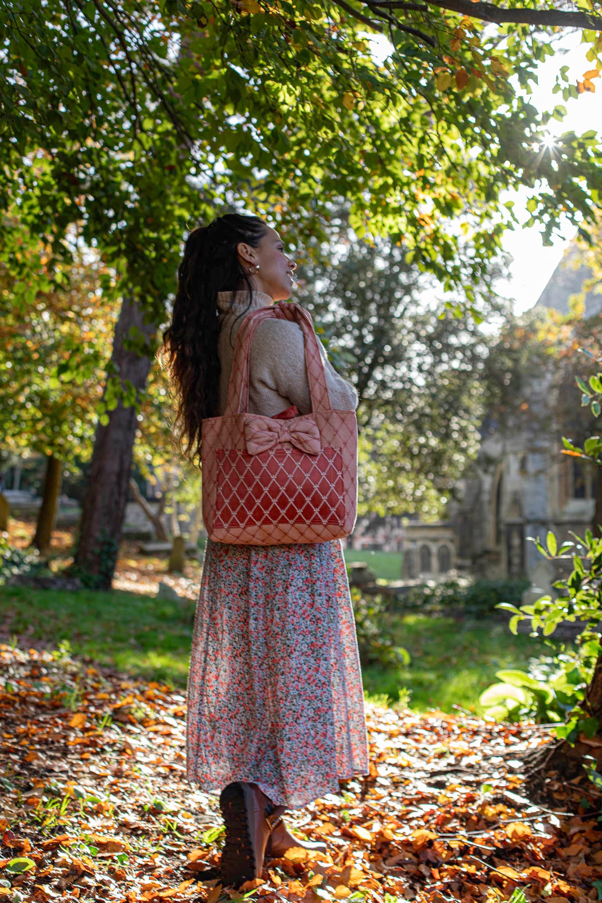 Fleur-de-Lis Quilted Tote Bag