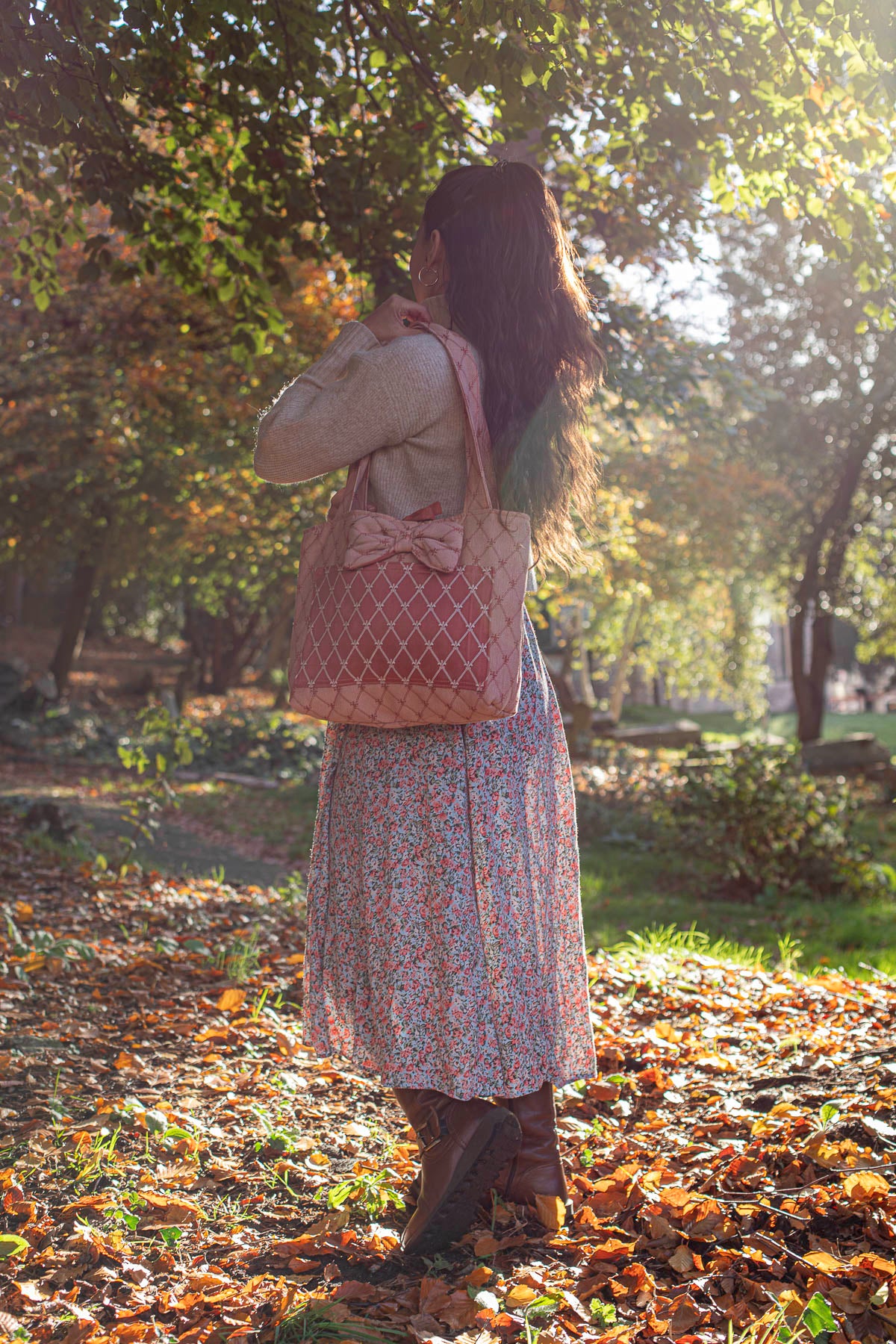 Fleur-de-Lis Quilted Tote Bag