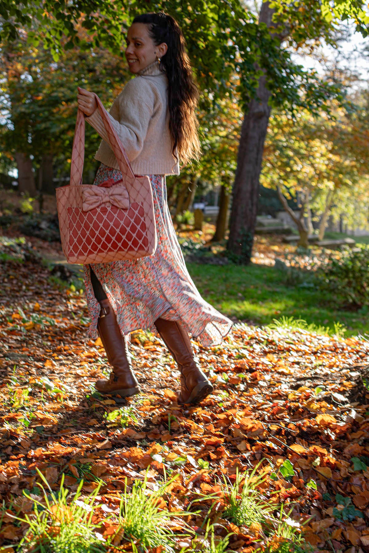 Fleur-de-Lis Quilted Tote Bag