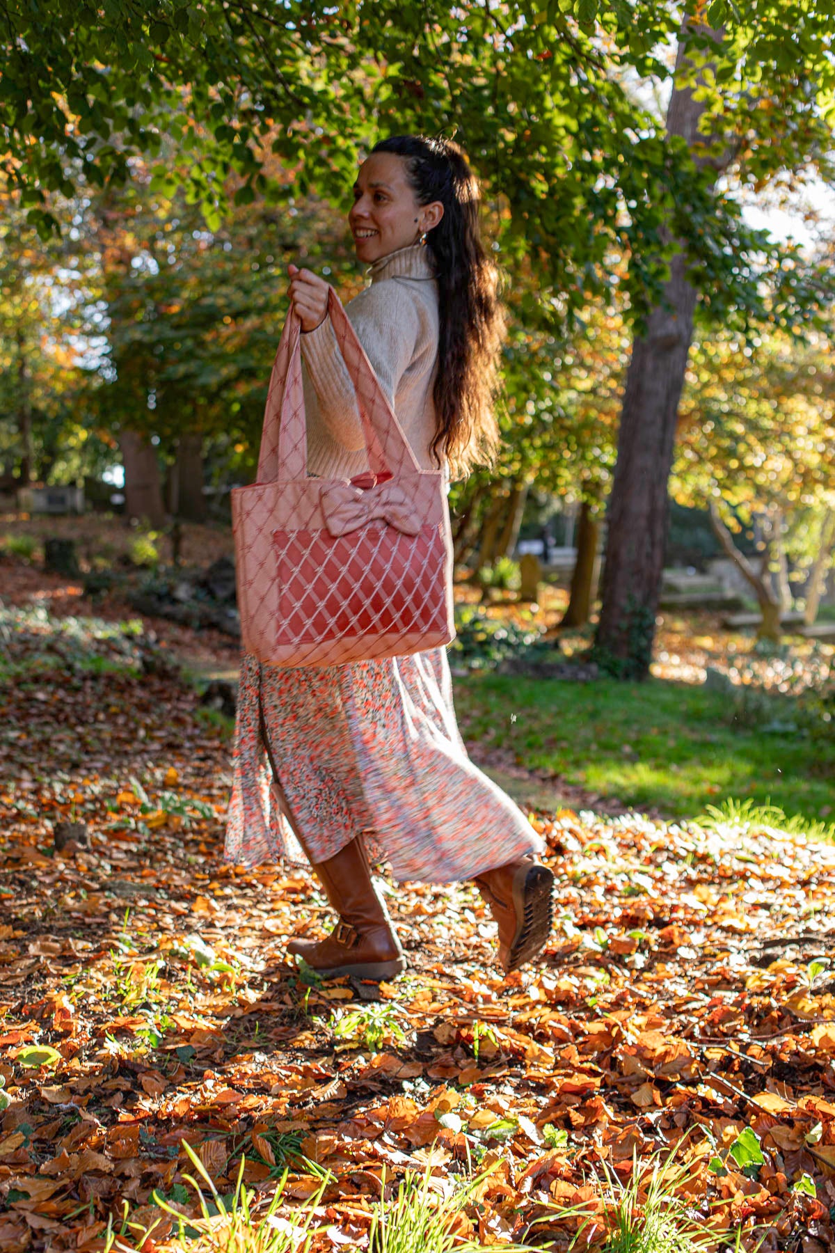 Fleur-de-Lis Quilted Tote Bag