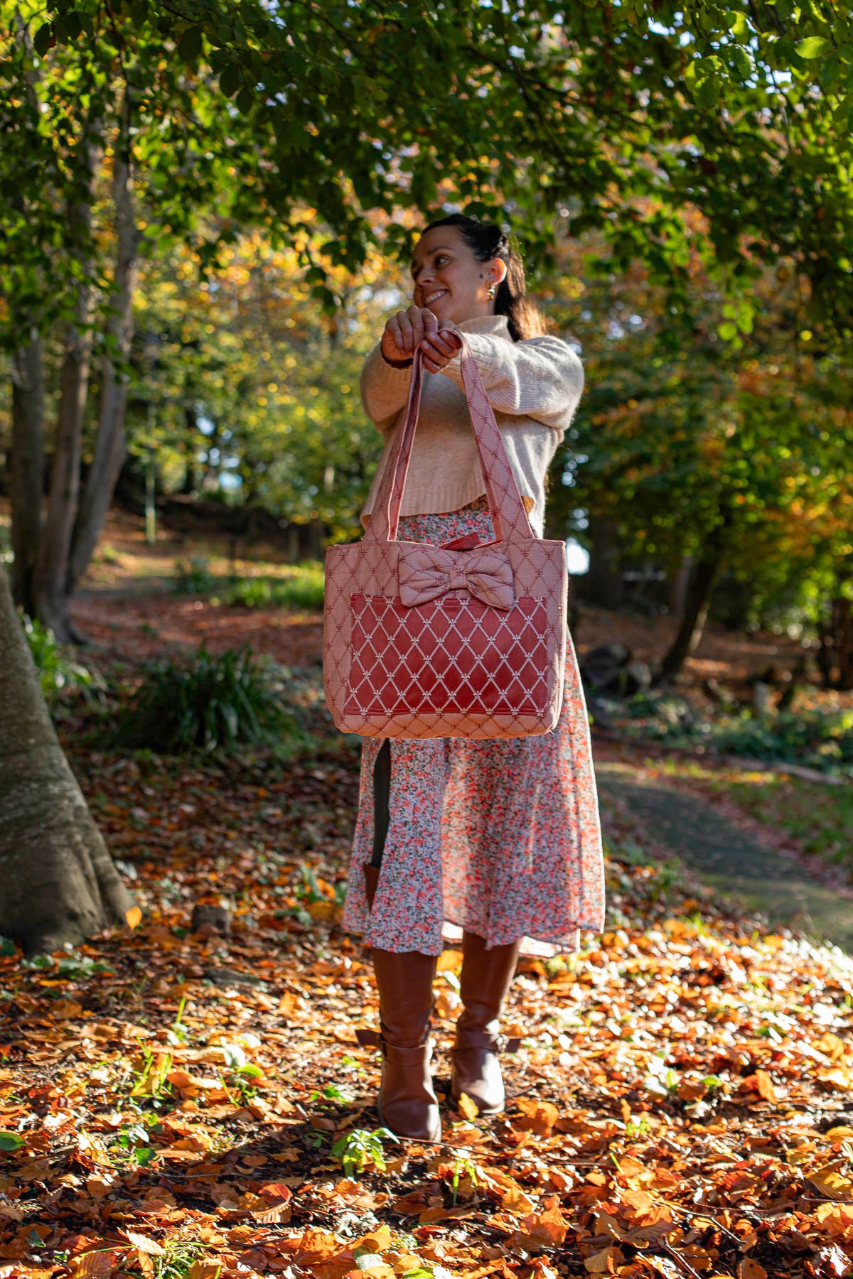 Fleur-de-Lis Quilted Tote Bag