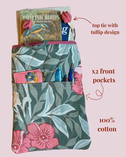 The Botanical Book Bag – Tulip Tie Edition